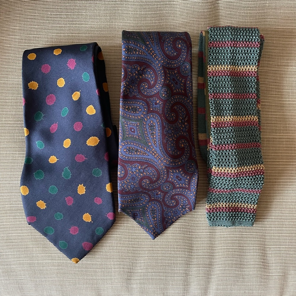 Set of three vintage Paul Stuart ties